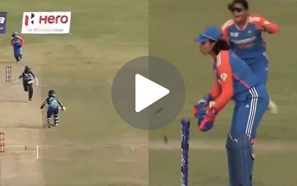 [Watch] Brain Fade Moment Between Athapaththu, Gunaratne Helps IND With First Dismissal